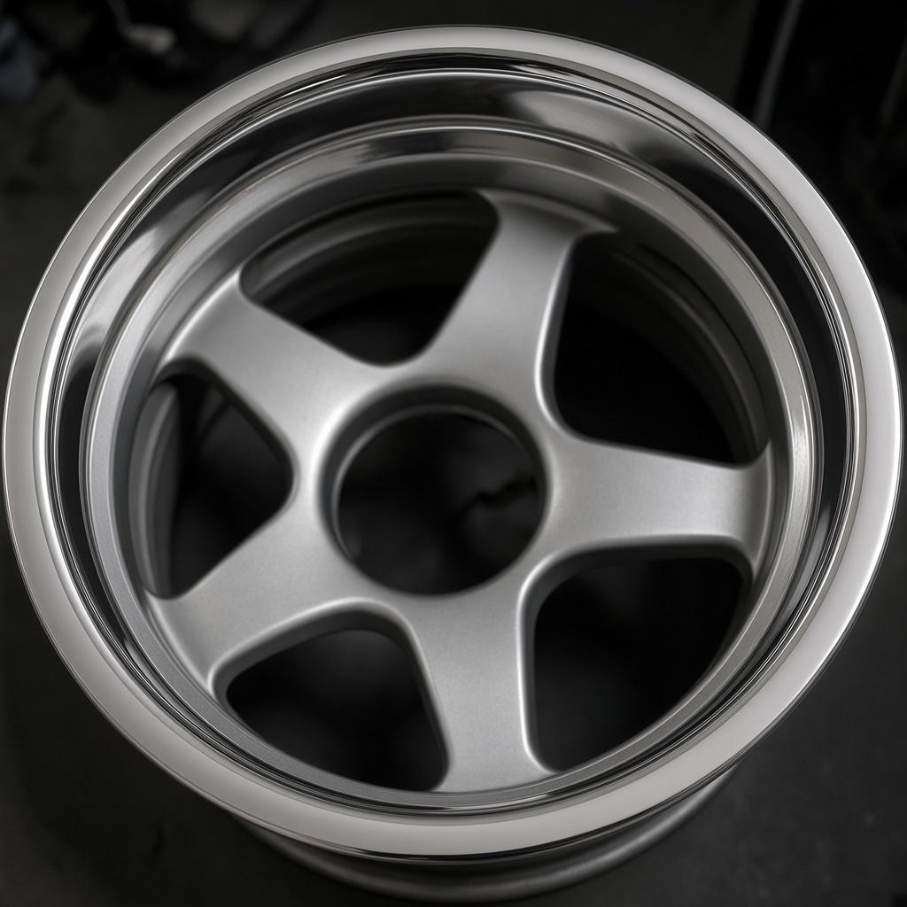 Restored chrome-lip alloy wheel after Dynasty refinish